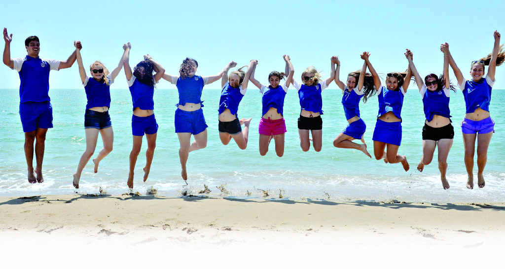 TOO COOL FOR SCHOOL: Mackay North State High School Year 12 students (from left) Brandon Watts, Charlotte Lambert, Cleo Falzon, Aisa Rodgers, Katelyn Sartor, Gabby Bristow, Steph McPhee, Majella Gibbs,Taylor Collett, Dallas Chyba and Zoe Eisenmenger celebrate at Harbour Beach TOO COOL FOR SCHOOL: Mackay North State High School Year 12 students (from left) Brandon Watts, Charlotte Lambert, Cleo Falzon, Aisa Rodgers, Katelyn Sartor, Gabby Bristow, Steph McPhee, Majella Gibbs,Taylor Collett, Dallas Chyba and Zoe Eisenmenger celebrate at Harbour Beach